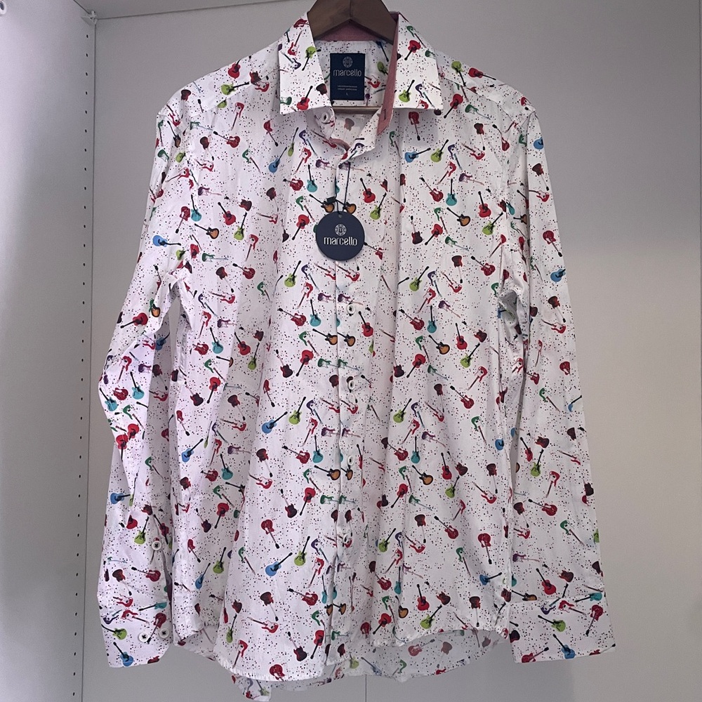 Marcello Sport guitar button up